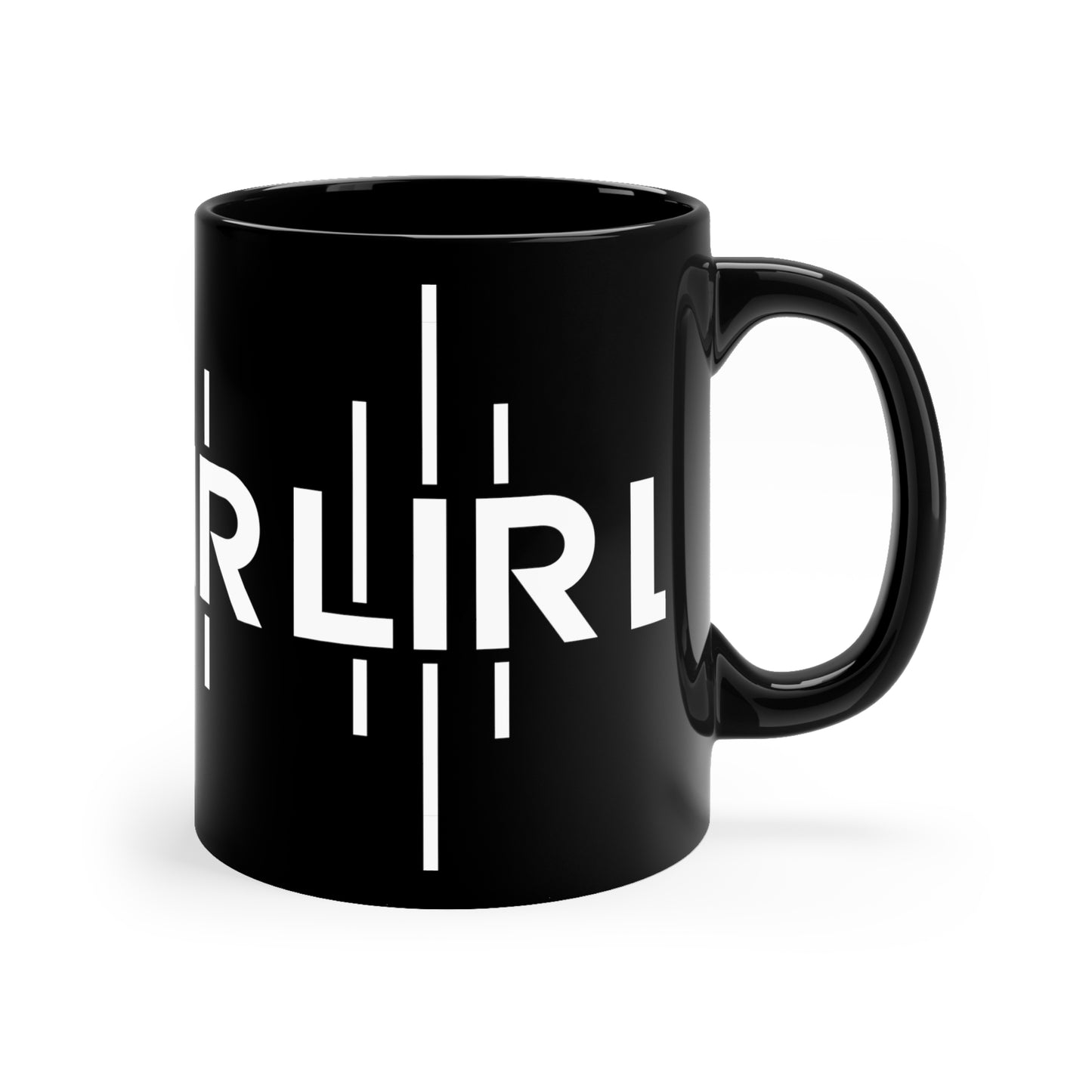 LIR White 11oz Black Mug
