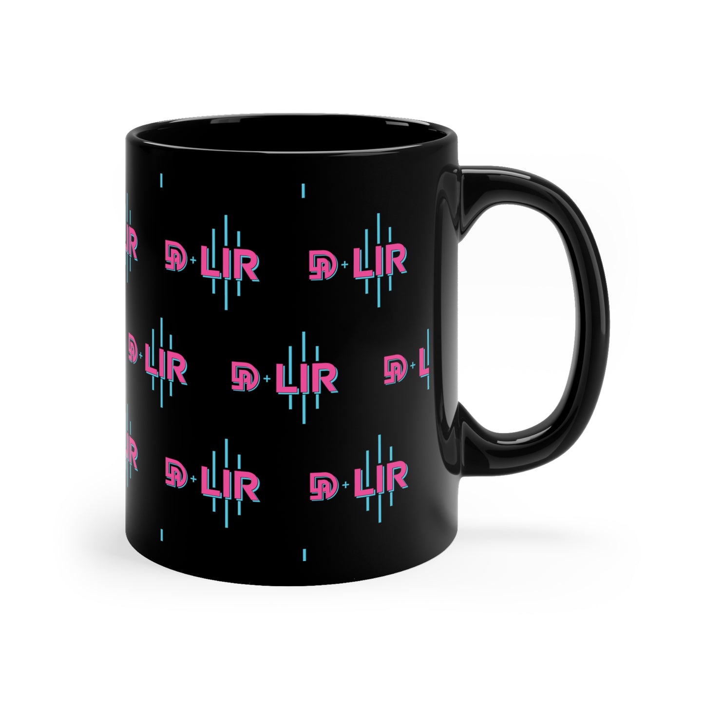 DI+LIR Blue 11oz Black Mug