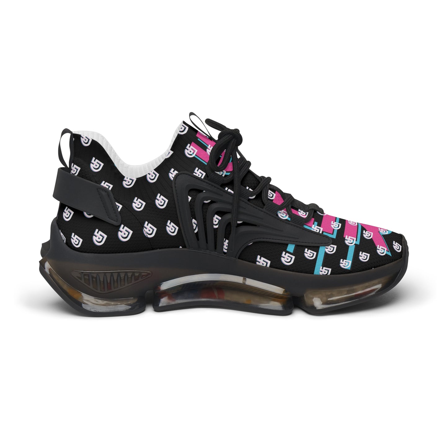 DI+LIR Black Women's Mesh Sneakers