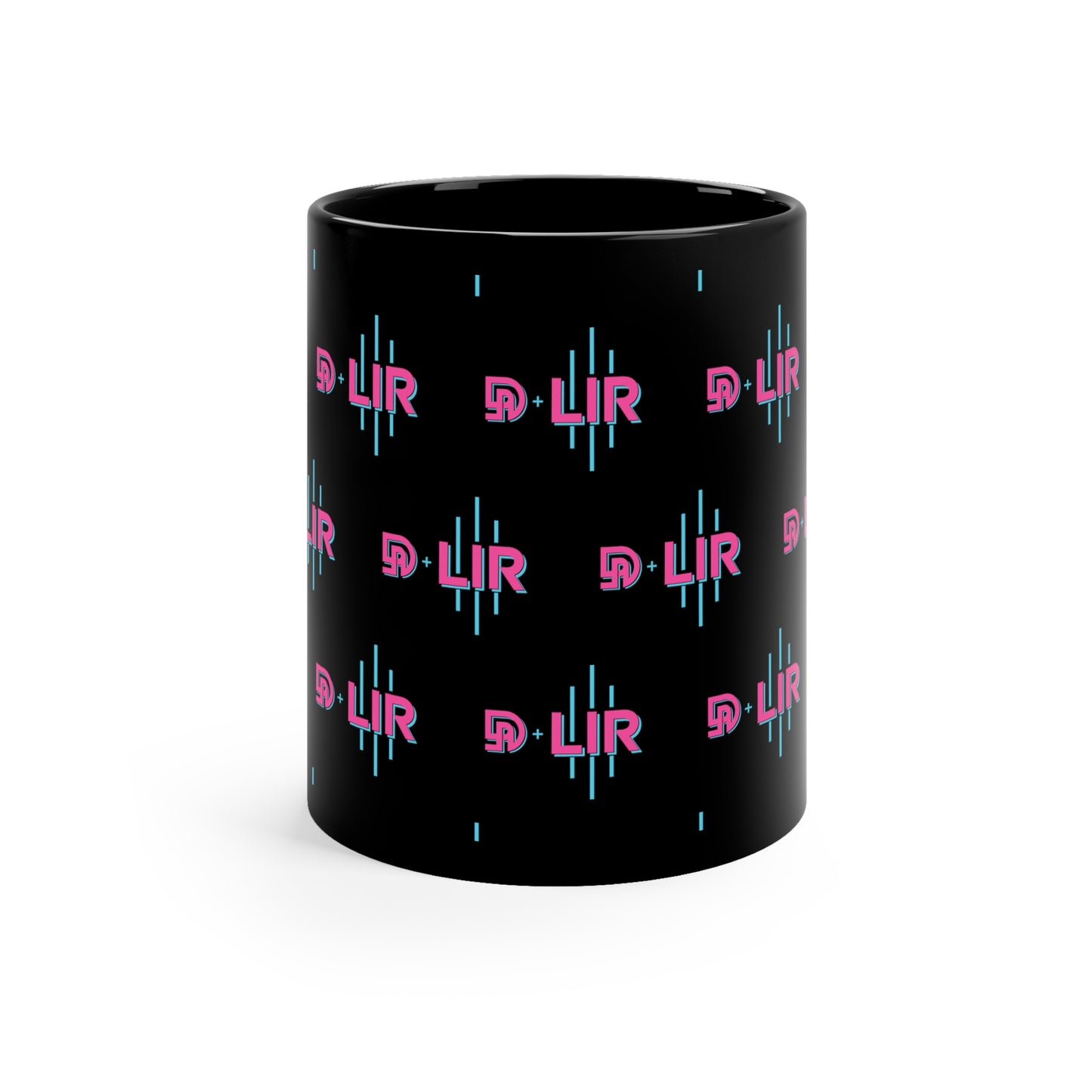 DI+LIR Blue 11oz Black Mug