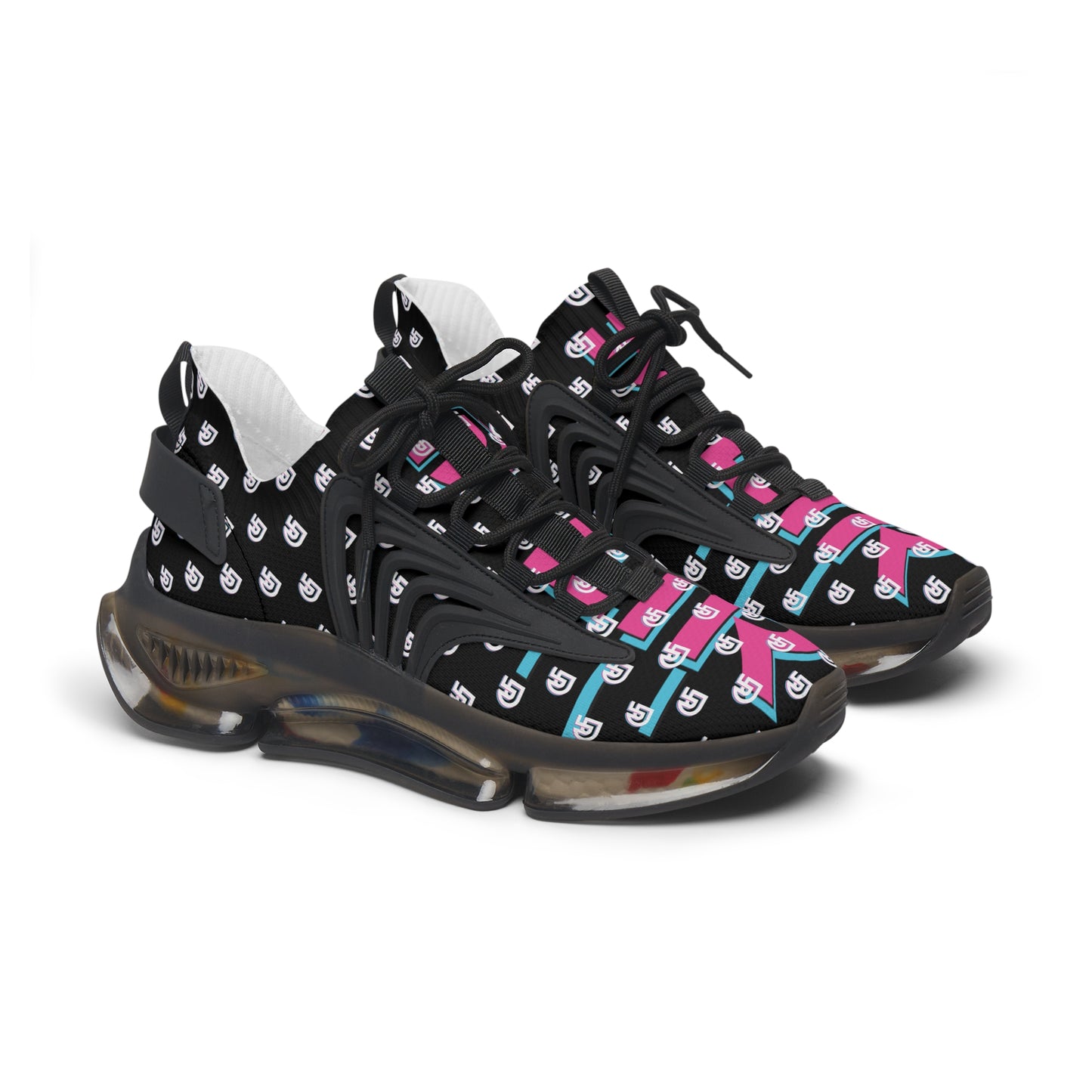 DI+LIR Black Women's Mesh Sneakers