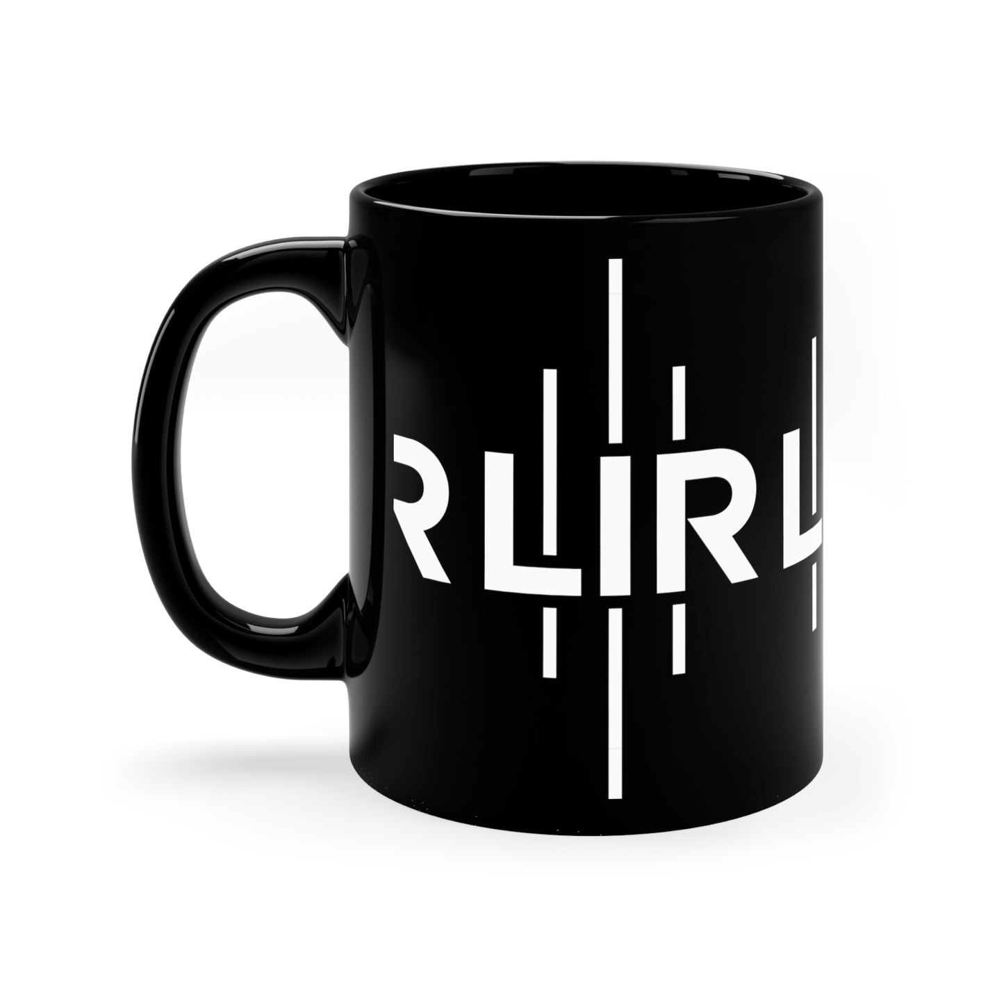 LIR White 11oz Black Mug