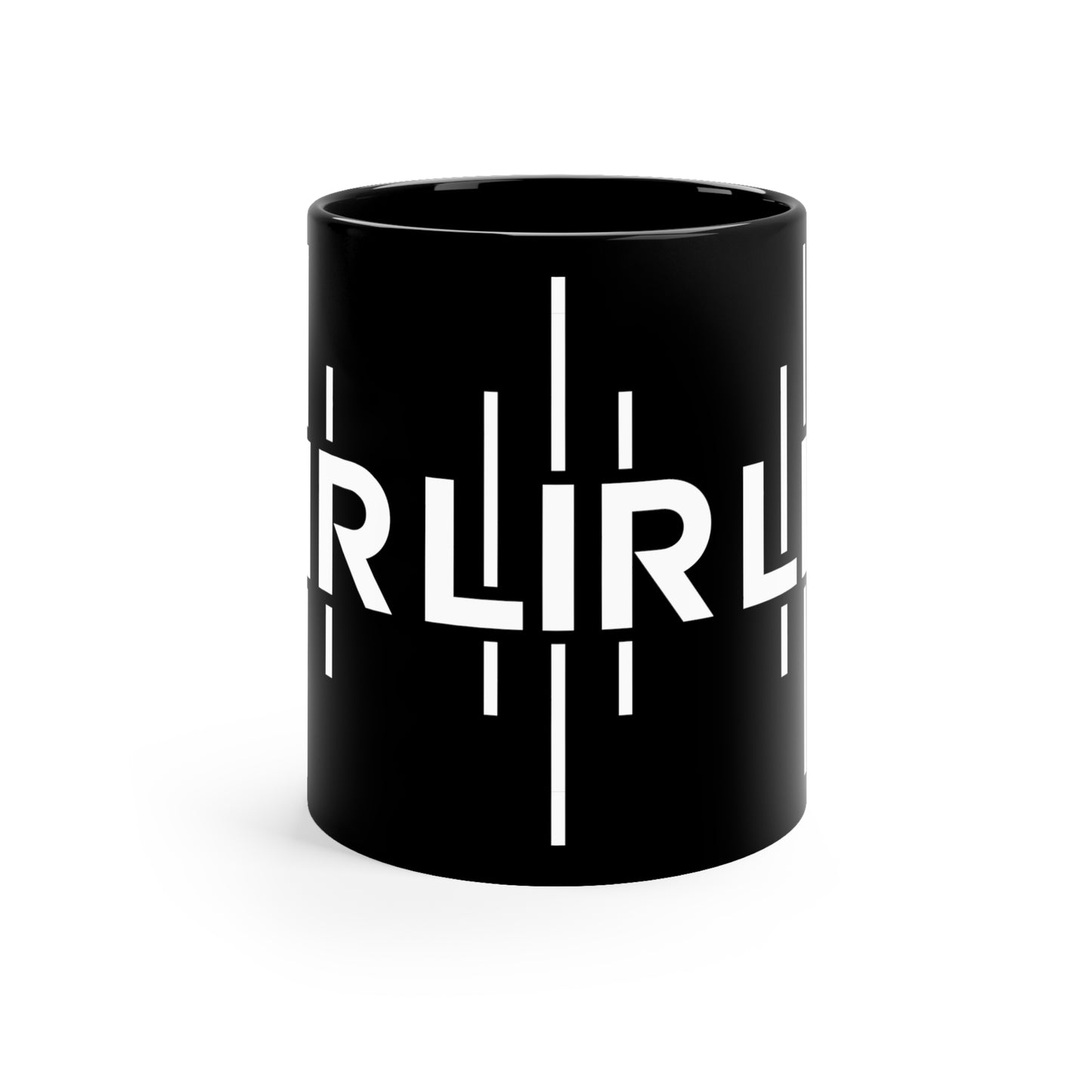 LIR White 11oz Black Mug