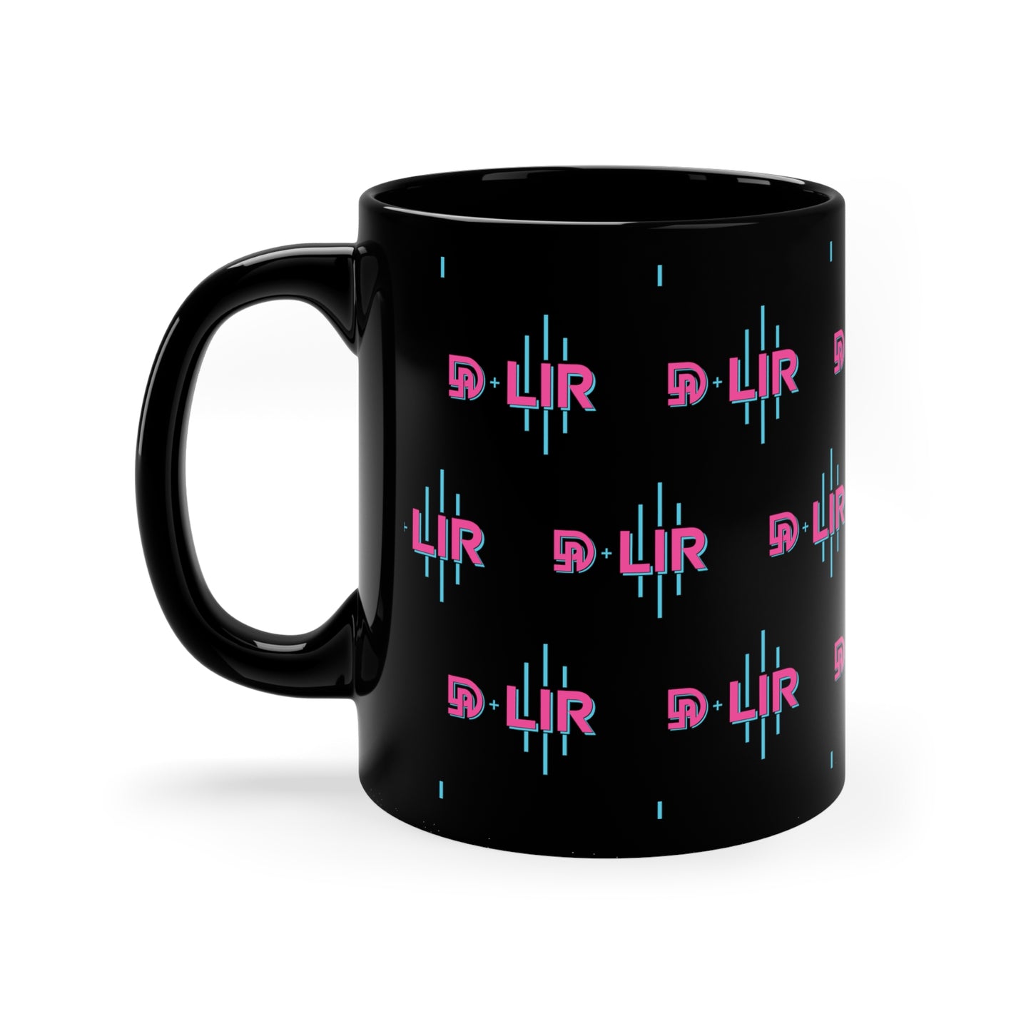 DI+LIR Blue 11oz Black Mug
